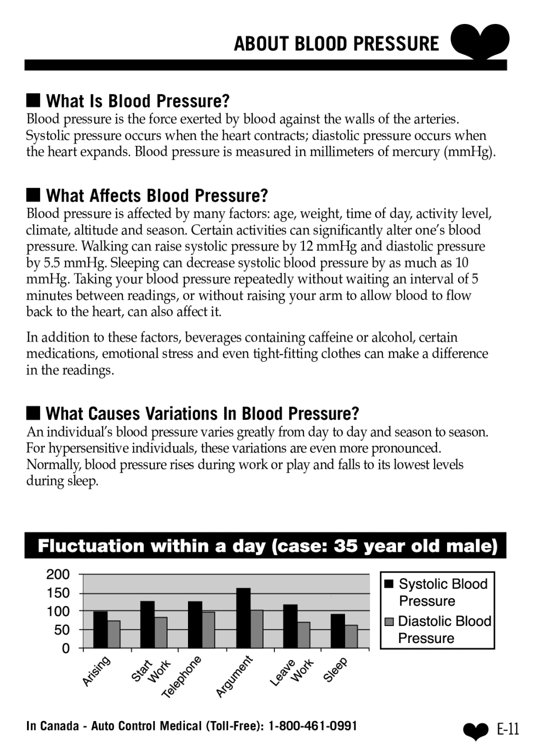 A&D UB-512 manual About Blood Pressure, What Is Blood Pressure? 